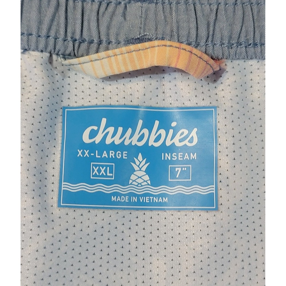 Chubbies Mens XXL Swim Trunks 7 Inch Inseam Sunset Stripe Compression Liner XXL - Picture 2 of 9